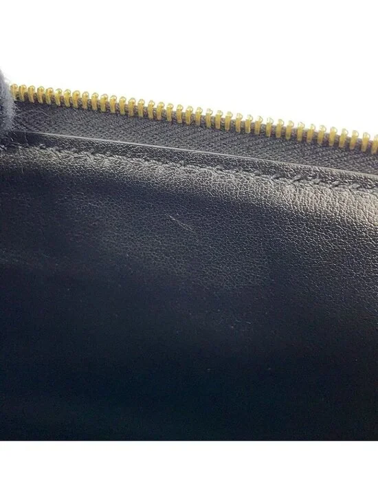 Celine Clutch CC Charm Leather Black - Picture 7 of 10